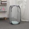 Large Capacity Foldable Dirty Clothes Basket Mesh Bathroom Storage Bucket Portable Organizer for Laundry