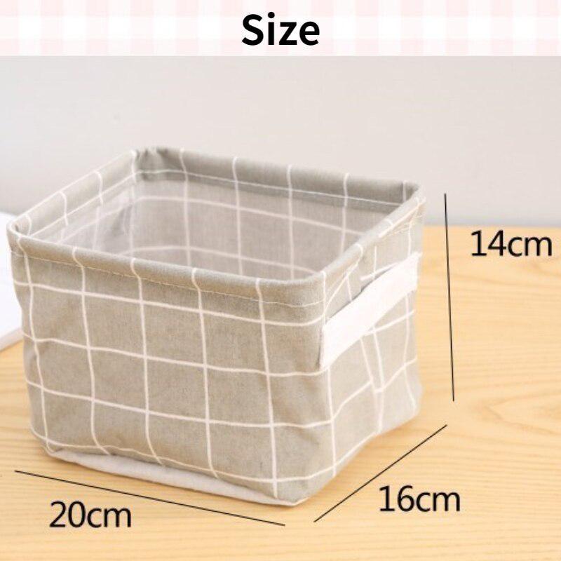 1 корзина для хранения с ручкой, настольная корзина для хранения с печатным рисунком, косметическая книга, нижнее белье, организация домашнего хранения, хранение предметов первой необходимости в общежитии
