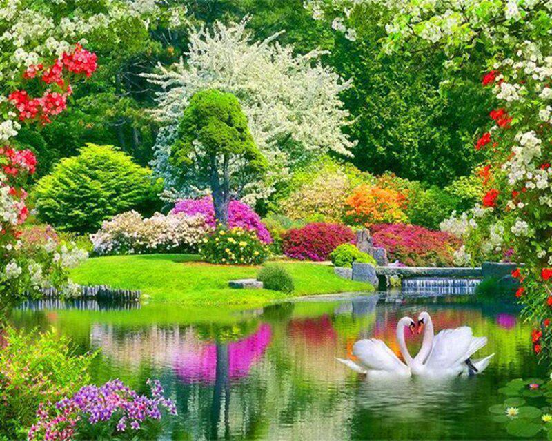 Алмазная вышивка Снежный дом Ремесленный комплект Полный дрель Площадь Новое поступление Алмазная картина Маяк Пляж Цветочный пейзаж Мозаика Украшение дома