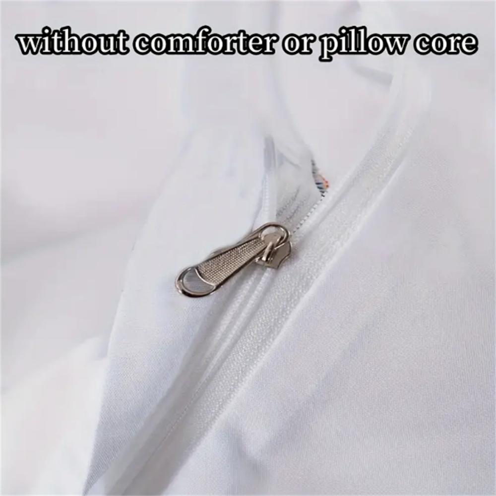 Комплект пододеяльника из 3 предметов «Жуткий Хэллоуин» - Мягкое, удобное постельное белье в стиле хоррор для спальни, гостевой комнаты - Включает 1 пододеяльник