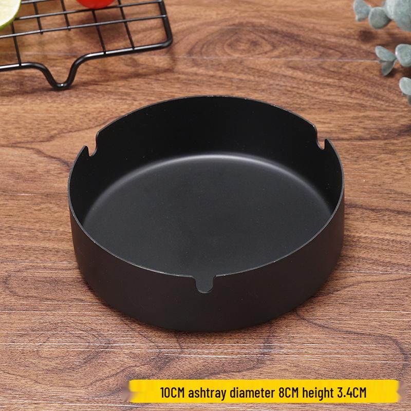 Stainless Steel Windproof Ashtray - Durable, Stylish, and Large for Bars, Cafes, and Hotels