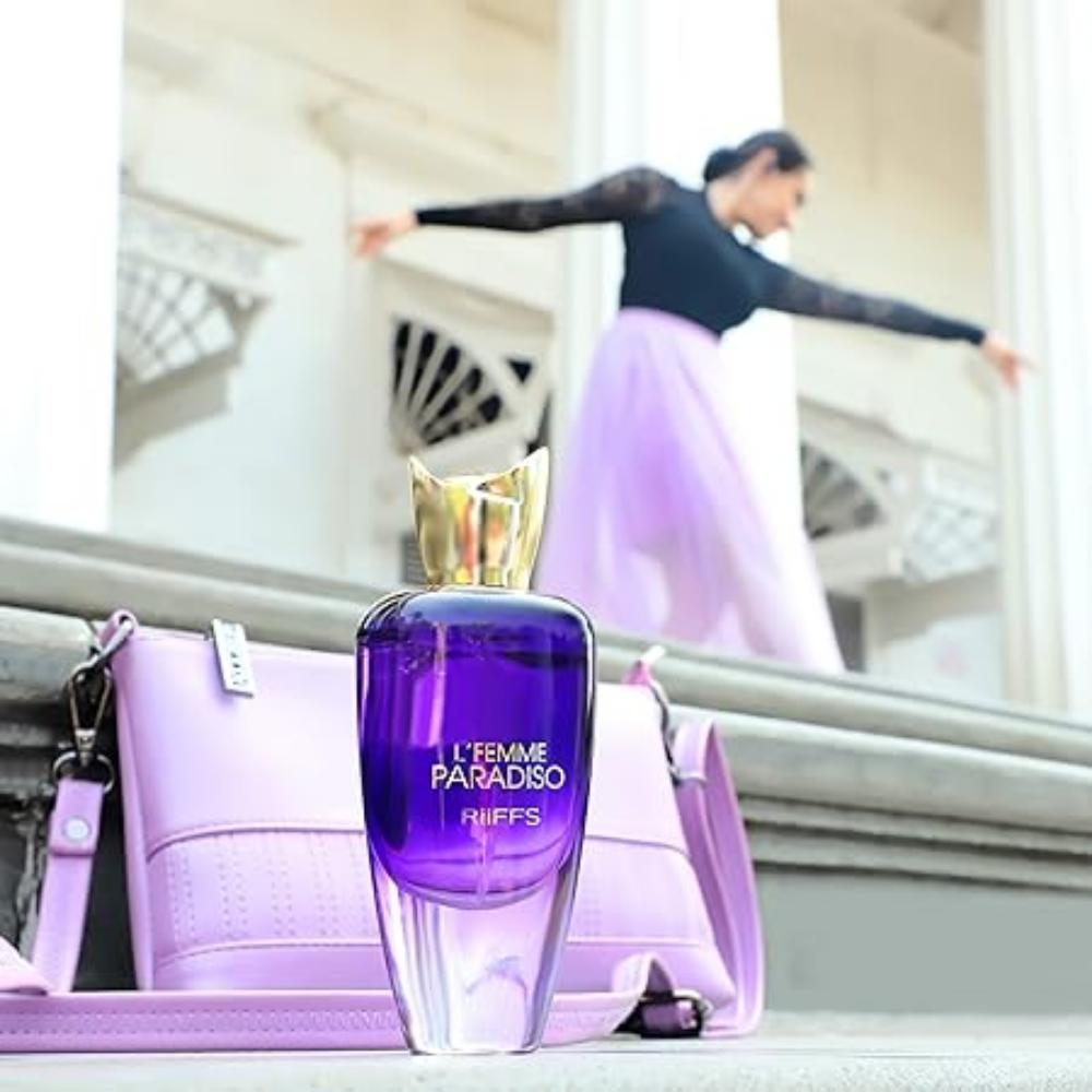RiiFFS L'Femme Paradiso импортный стойкий женский парфюм 80 мл, фруктовый, цветочный и сладкий, успокаивающий аромат