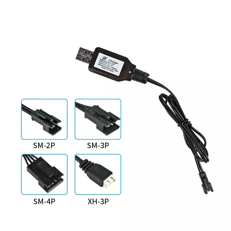 7,4 В (3.7V X2) Зарядное устройство SM-2P/3P SM-4P Reverse XH-3P/4P Литий-ионный аккумулятор Электрические RC Игрушки Машина Лодка Зарядка от USB