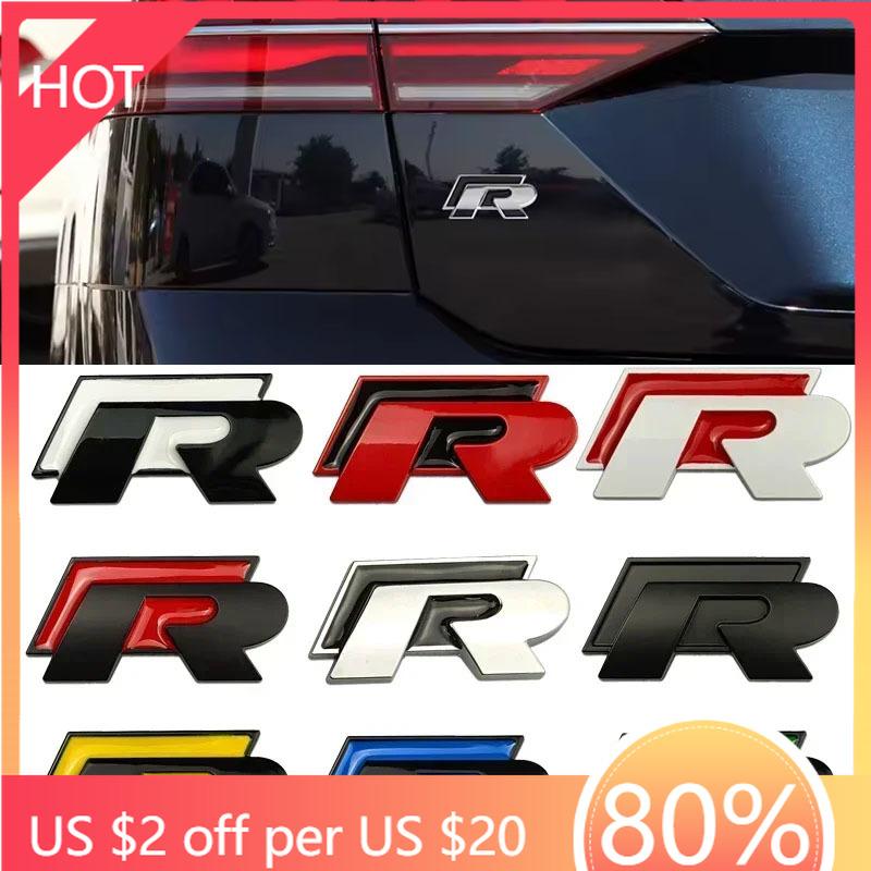 Golf 3 4 MK3 MK4 2026 Горячее Для VW VOLKSWAGEN Для Volkswagen VW R Rline Логотип Металлическая Решетка Радиатора Автомобиля Значок Наклейки На Задний Багажник Pol