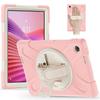 For Lenovo Tab 10.1 (2025) TB311XU/Zhaoyang K10C Case Rotary Kickstand PC+Silicone Hand Strap Tablet Cover