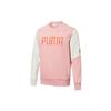Puma Embroidered Logo Color-Block Casual Sweatshirt Men Tops Multicolor Newlywed-Pink 532180-14
