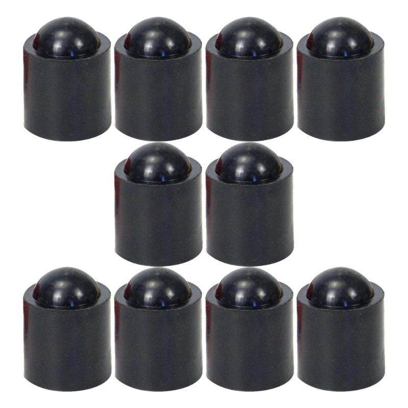 10pcs Billiard Cue Bottom Protectors Sleeve Club Tail Absorber Pool Cue End Caps for Pool Enthusiasts