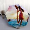 Moana's Adventure Durable Cartoon Folding Umbrella, Portable 3-Fold Compact Umbrella for Men and Women, Suitable for Travel or Daily Use.Y07