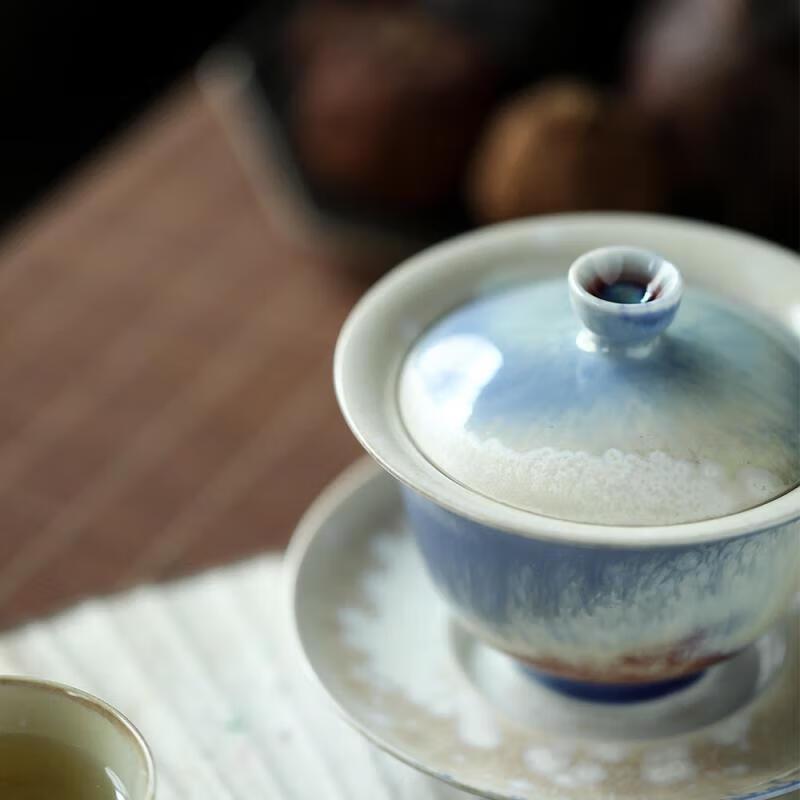 Yunyan Qiongtai Flying Snow Handmade Gaiwan Tea Set