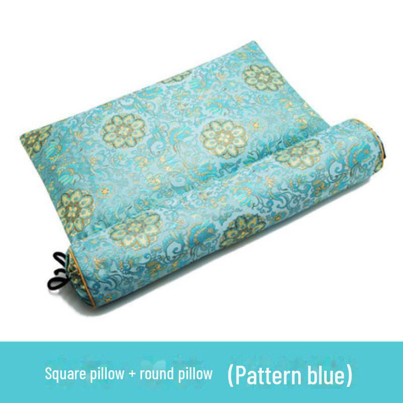 Cervical Pillow for Vertebra Support: Buckwheat & Cassia Seed Sleep Aid, Curvature Corrector Round Pillow