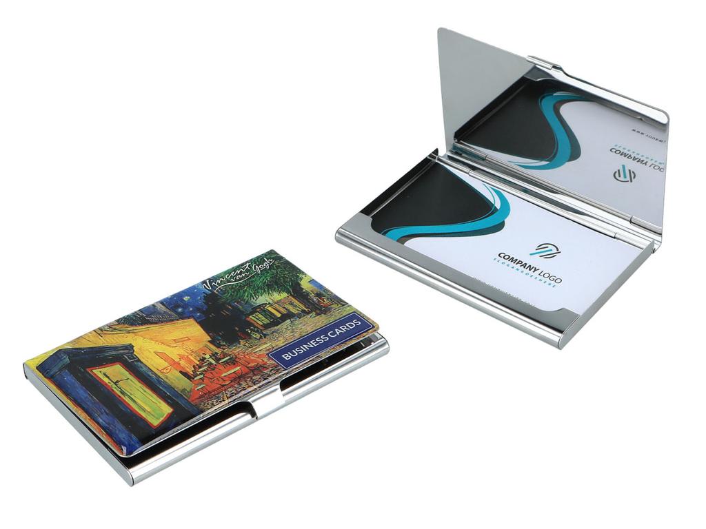 Wizytownik Metalowy Etui Na Wizytówki Van Gogh Taras Kawiarni W Nocy