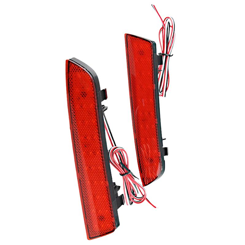 2pcs A4478260140 Rear Bumper Reflector LED Brake Stop Red Light Red Smoke Red Lens For Mercedes-Benz W447 Vito 2014-2021