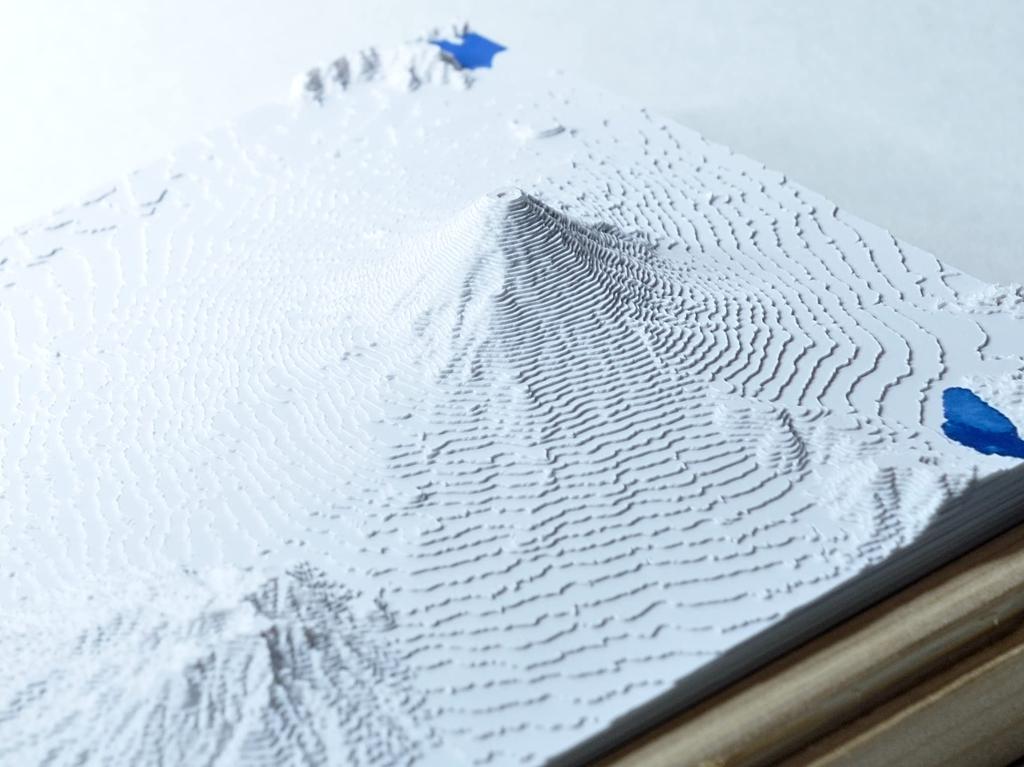 Kamitake "Mount Fuji (White Model) 1/350,000" (Kit)