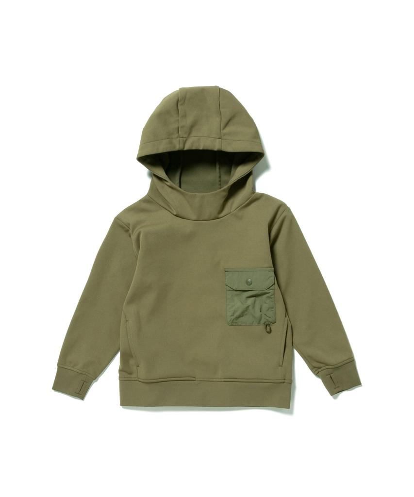 Snow Peak Kids Insect Shield Hoodie Kids OLIVE 110 T-Shirt SW-25SK004