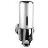 Wall Mounted Soap Dispenser Silver ABS Conditioner Body Wash Dispenser 500ml Soap Liquid Holder for