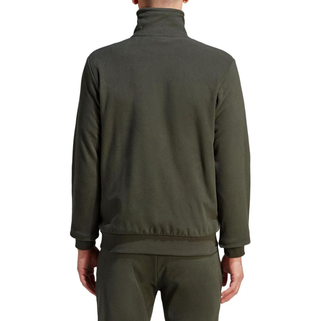 Adidas Originals Tockholes Logo Label Stand Collar Fleece Sports Jacket Men Jacket HT5397