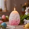 1-piece set, Easter hollow rabbit shaped candle silicone mold, DIY home decoration Easter candle aromatherapy drip plaster mold