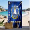 Sheffield Wednesday FC Personalized Printed Beach Towel Soccer Logo Support Custom Name Text Absorbent Towel For Sport Travel Special Gift