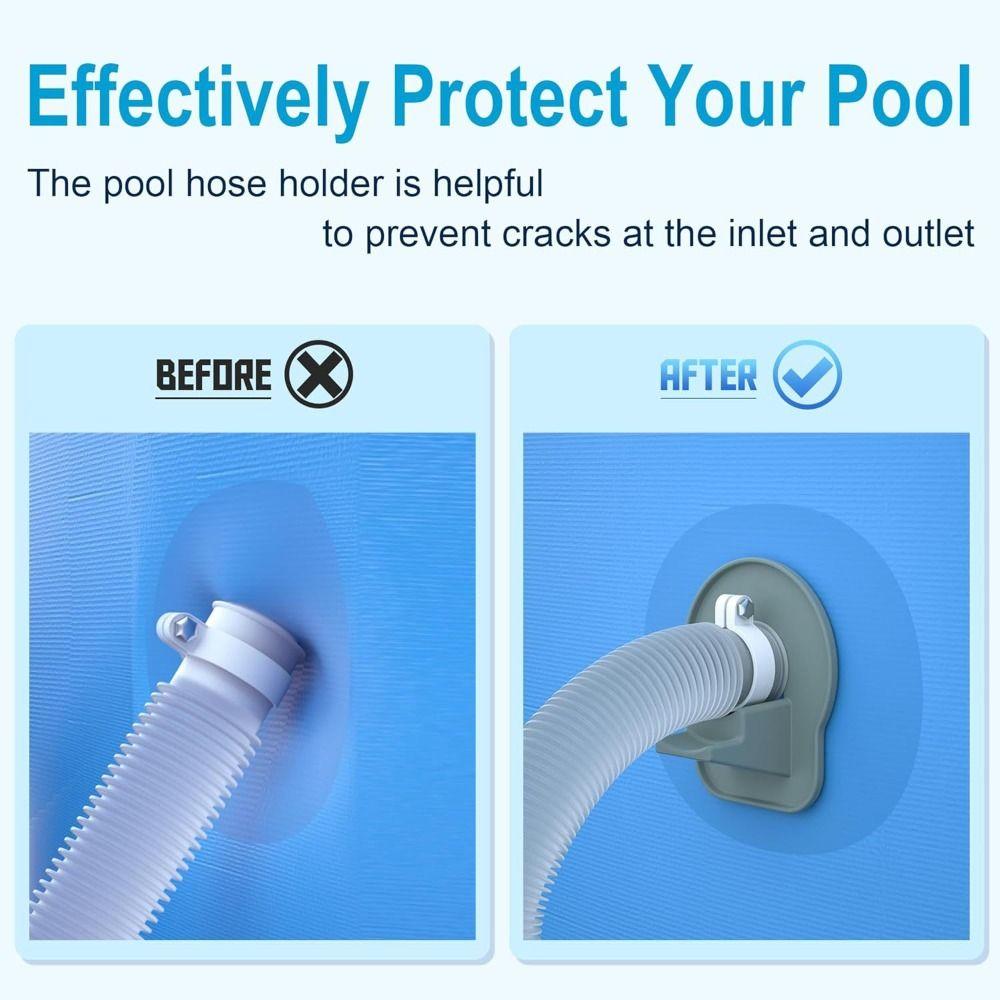 1.25inch Swimming Pool Pipe Holder Drill Free Pool Hose Support for Intex Pool Supplies