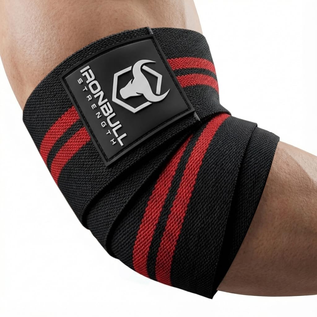 Классический налокотник IRON BULL (Черный Красный)