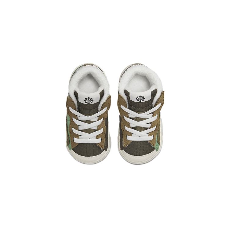 Nike Blazer Mid 77 TD Oil Green Детские кроссовки Sail Medium-Olive Steel-Green DO5218-331