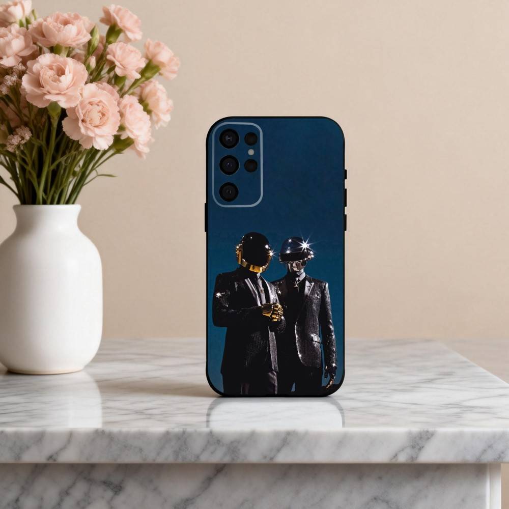 Чехол для телефона D-Daft-T P-Punk-K для Samsung S25,24,23,22,30,21,10,9,Ultra,Plus,Lite,FE,4,5 G Мягкий черный чехол