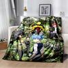 HD Аниме Мультфильм Класс Убийства Мягкое Фланелевое Плед Уютный для Кровати Дивана Дома Спальни Детей