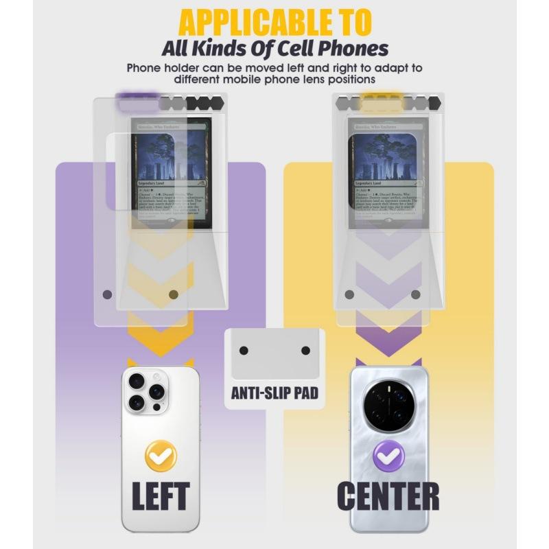 Подставка-сканер для торговых карт для карт MTG, держатель для телефона с коробкой для карт, совместимый с приложением Manabox, быстрое сканирование и проверка цены