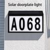 Solar Powered Address Sign Outdoor Waterproof LED Address Sign Lamp Solar House Number Light Outdoor Address Number