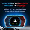 P17 Автомобильный HUD OBD2 GPS Бортовой Компьютер Проекционный Дисплей Цифровой Спидометр Вольтметр С Сигнализацией Превышения Скорости Авто Аксессуары