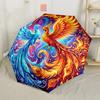 Phoenix Rising In Flames Portable Automatic Umbrella Compact 8-Rib Lightweight Sturdy Construction for Outdoor Daily Use Fashion Lovers