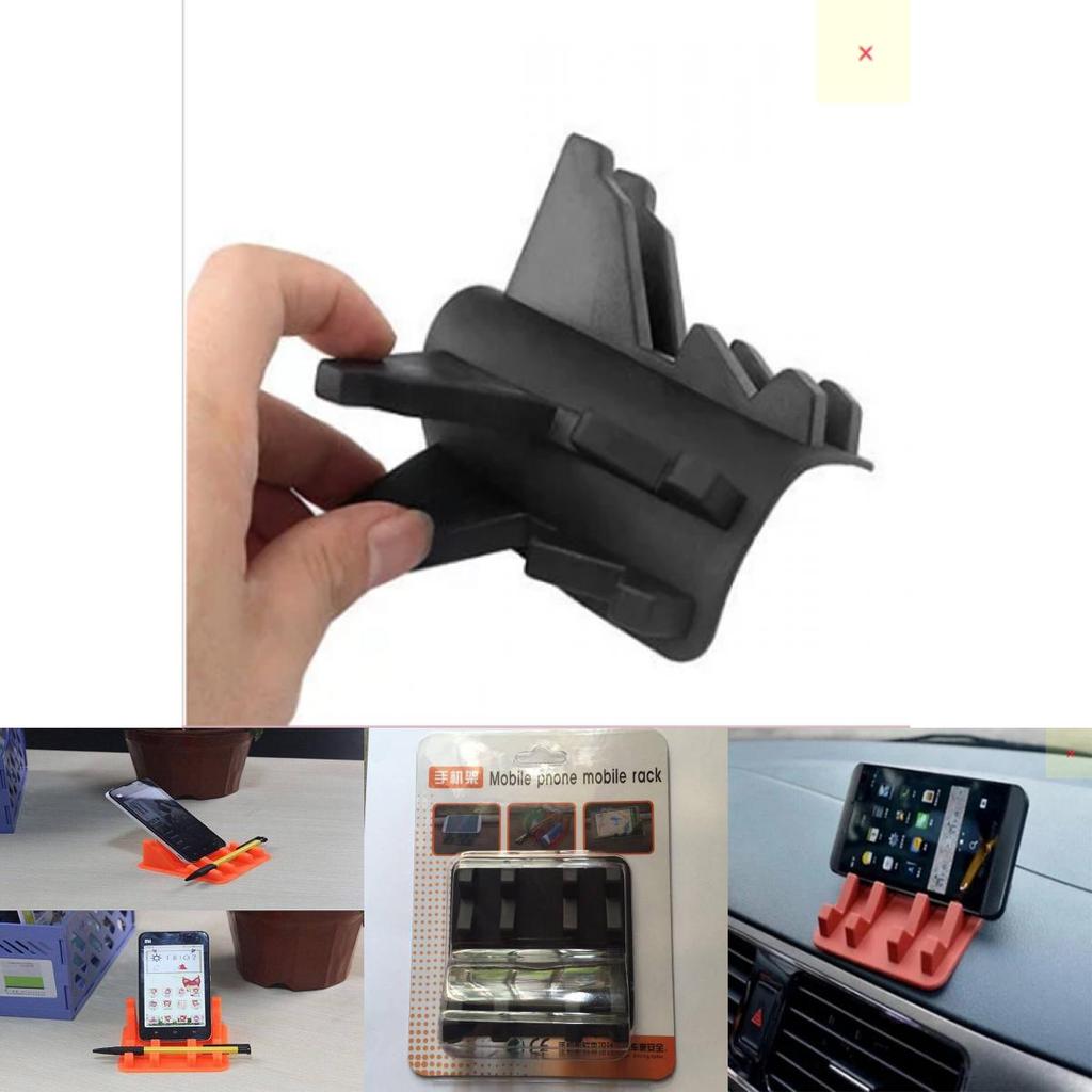 Черный Противоскользящий Пирамидальный Держатель для Телефона на Приборную Панель Автомобиля, Столешницу, Подставка для GPS-Навигации
