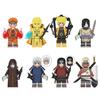 8Pcs Mini Anime Figures Set Building Block Toys Collection Figurines Party Favors Supplies Birthday