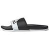 Кроссовки унисекс Adilette Comfort Slide черно-белые Core-Black Cloud-White GV9712