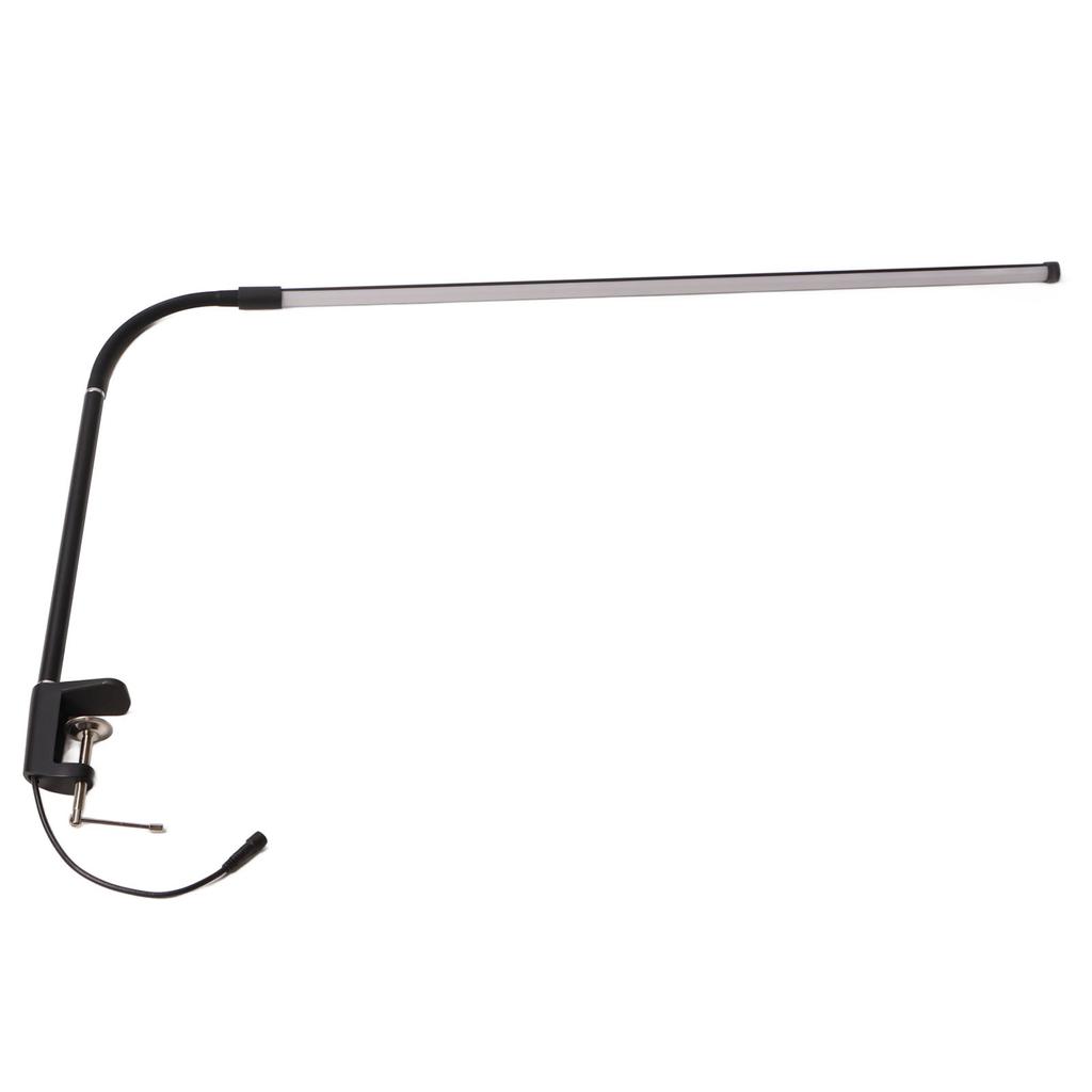 Светодиодная настольная лампа с зажимом 5 уровней яркости от 3000K до 6500K вращающаяся на 350 градусов лампа для красоты ресниц черная