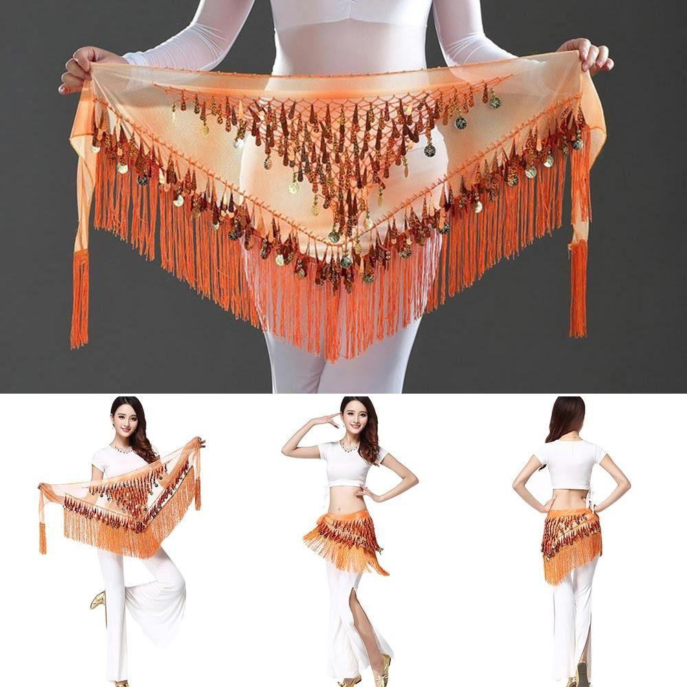 For Thailand/India/Arab Show Costumes Tassels Waist Chain Hip Scarf Belly Dance Belt Dancer Skirt