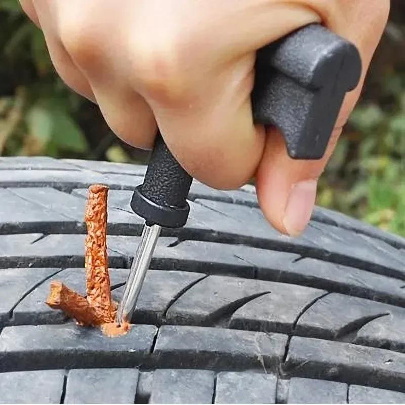 Набор инструментов для ремонта автомобильных шин с резиновыми полосками, набор заглушек для проколов бескамерных шин, аксессуары для ремонта мотоциклов, велосипедов, грузовиков