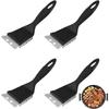 Barbecue Brush - 4PCS - Stainless Steel Bristles - Non-slip Handle - Two-in-one Design