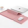 Detachable Stand Laptop Sleeve MacBook Air 13 14 Inch With Built-in Mouse Pad PU Leather Protective Case