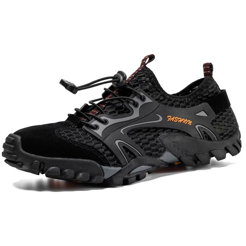 Men's mesh breathable outdoor creek shoes hiking non-slip men's shoes large size wading shoes