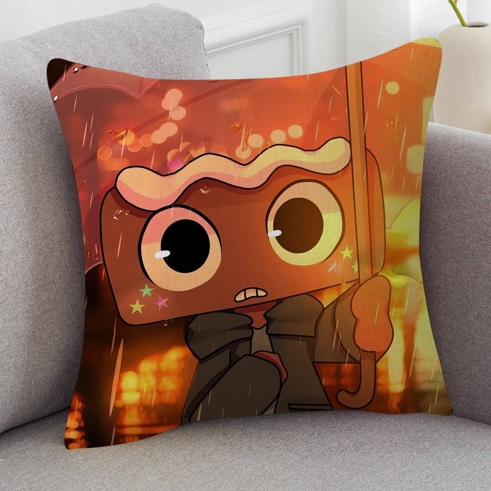 GAME Dandys World Cartoon Series Square Pillowcase Soft Waist Sofa Cushion Cover Bedroom Room Pillowcase