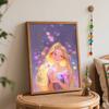 Disney Rapunzel oil paint by numbers painting kit handmade diy home decor gifts princess art wall hangings modern craft hobby creative set