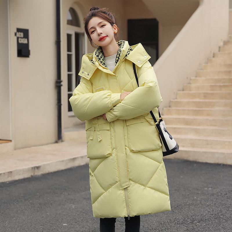 Long Parkas for Women Winter Jacket Oversize Thick Warm Women's Padded Coat Hooded Korean Style Winter Overcoat
