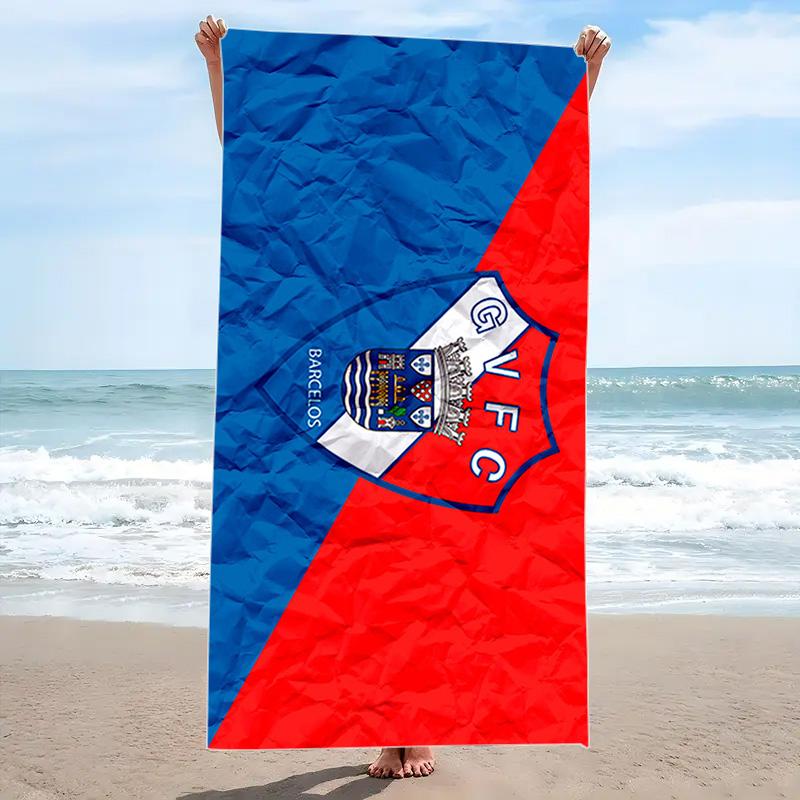 Gil Vicente FC Print Beach Towel, Large Soft Quick Dry Towel for Beach Camping Swimming