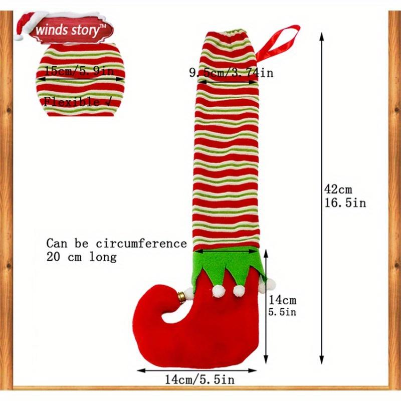 Table Leg Chair Foot Covers Santa Claus Christmas Decoration for Home Chair Table Cover Decor New Year Supplies