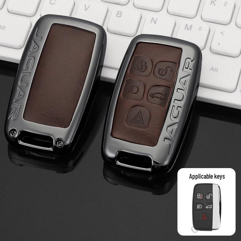 Чехол для ключа Jaguar: Совместимо с моделями XEL, XFL, F-Pace, XJL, XF, XE, F-Type 2022 – Роскошная сумка с пряжкой-ракушкой
