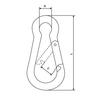 [DQ-PP] 9mm FEUERWEHR KARABINERHAKEN STANDARD - 10 Stück Karabiner verzinkt