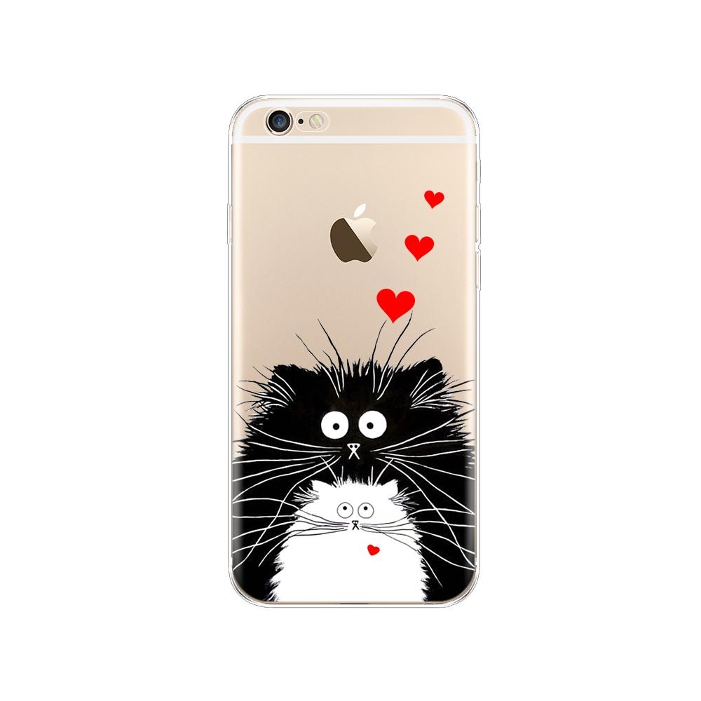 Чехол для Iphone 5S 5 S Se 4 4s, мягкий чехол из ТПУ для телефона, чехол для Apple iPhone 6s 6 S Plus, полный защитный чехол на 360°