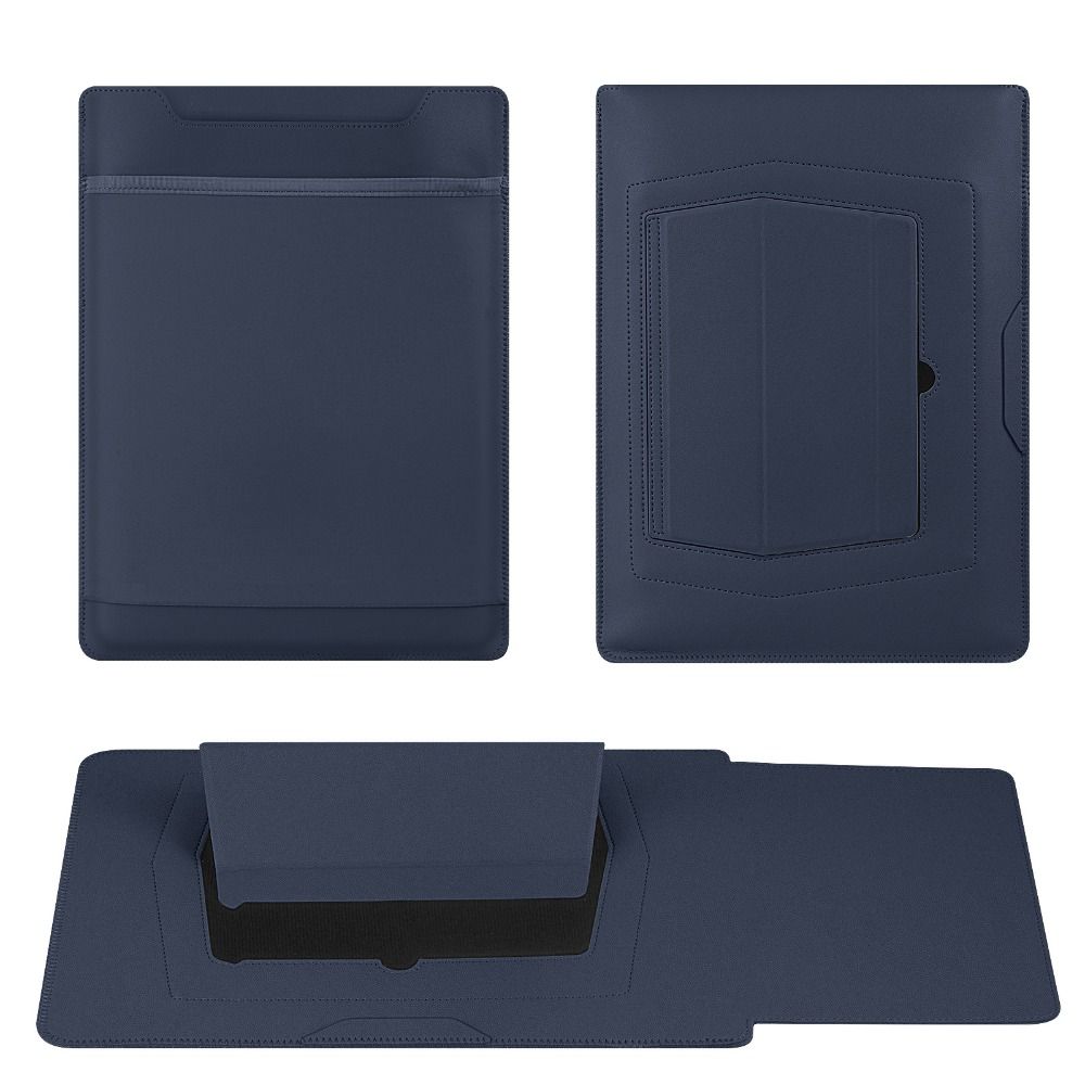 Shockproof Notebook Protective Case Multi-angle Adjustment Leather Pouch for MacBook Pro Office