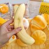 1/2/3/4 шт. Игрушка-антистресс Банан, которую можно сжимать, Портативная, для путешествий, Очищенный банан, Сенсорная игрушка, Против тревоги, Мягкий мячик-антистресс, Фруктовая пищалка-фиджет